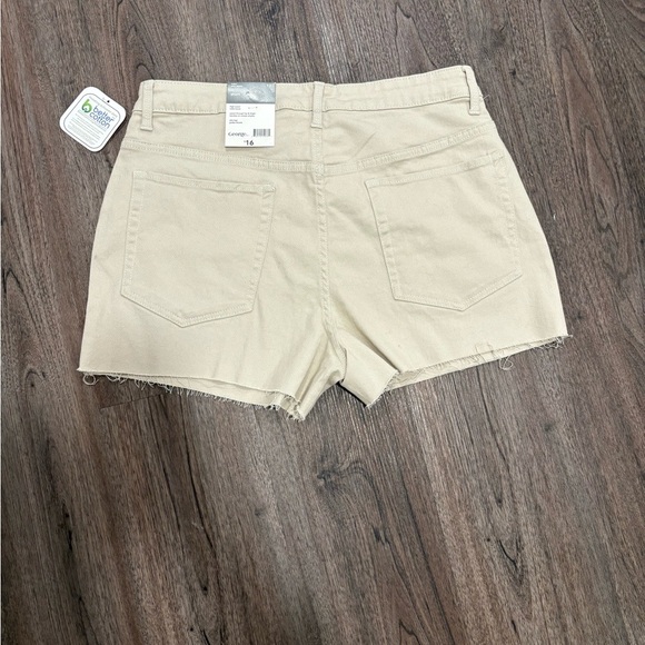 NWT George High Waist Tan Women's Shorts Size 12 - Picture 2 of 3